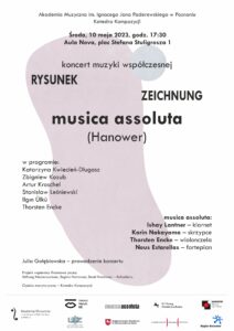 Afisz może zachęcać do przyjścia na koncert