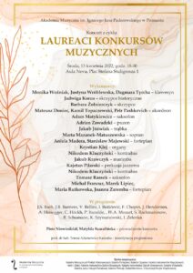 Afisz może zachęcać do przyjścia na koncert