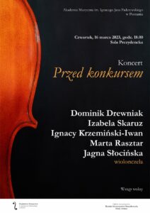 Afisz może zachęcać do przyjścia na koncert