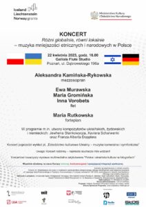 Afisz może zachęcać do przyjścia na koncert