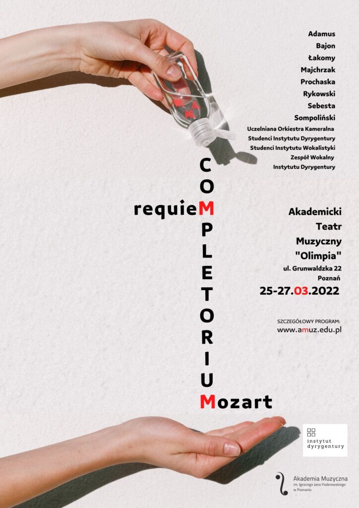 Plakat może zachęcać do przyjścia na koncert pt. Completorium - Requiem