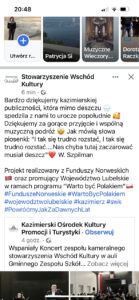 Promocja działań w ramach programu Kultura 3.0