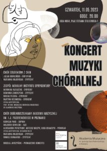 Afisz może zachęcać do przyjścia na koncert chóralny