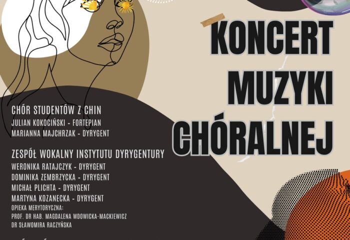 Afisz może zachęcać do przyjścia na koncert chóralny