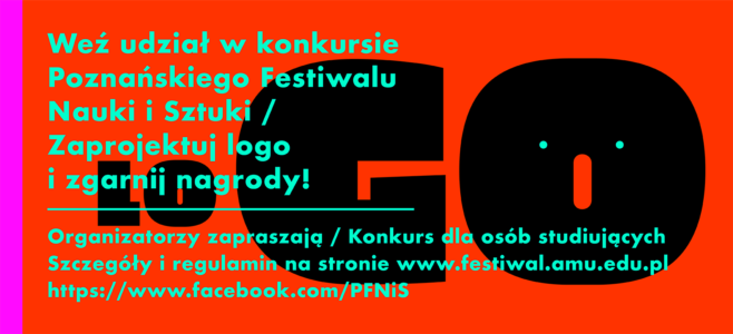 grafika dotyczy konkursu na nowe logo Festiwalu