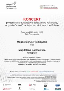 Afisz może zachęcać do przyjścia na koncert