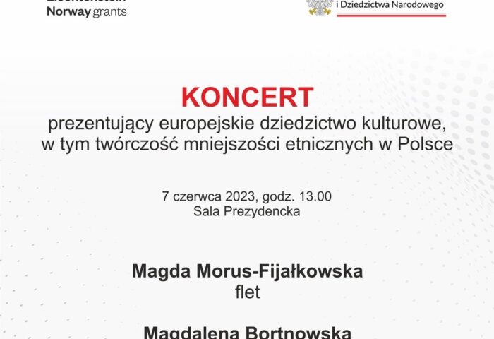 Baner może zachęcać do przyjścia na koncert