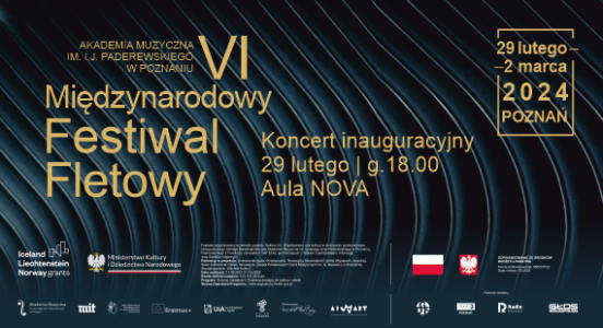 Baner może zachęcać do udziału w VI Międzynarodowym Festiwalu Fletowym