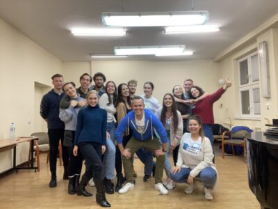 A group of young people taking part in the musical workshops