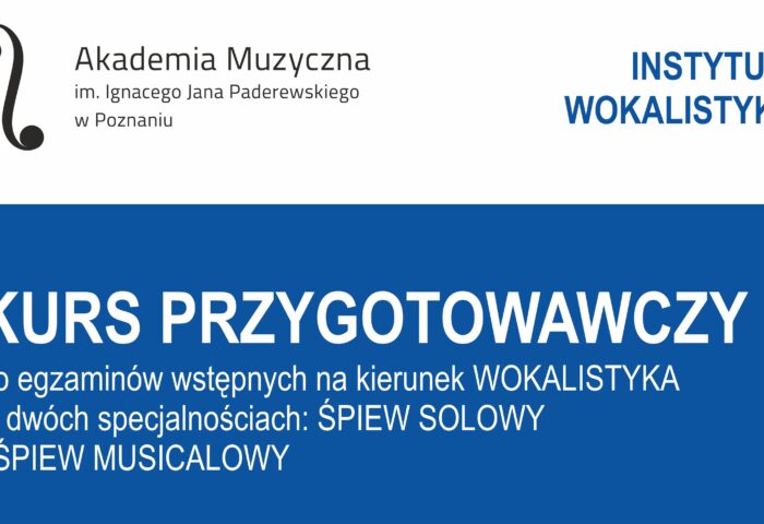 Afisz może zachęcać do przyjścia na drzwi otwarte lub wzięcia udziału w kursie przygotowawczym