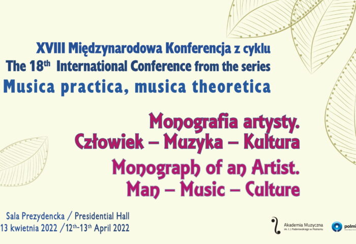 Baner może informować o konferencji Musica practica, musica theoretica